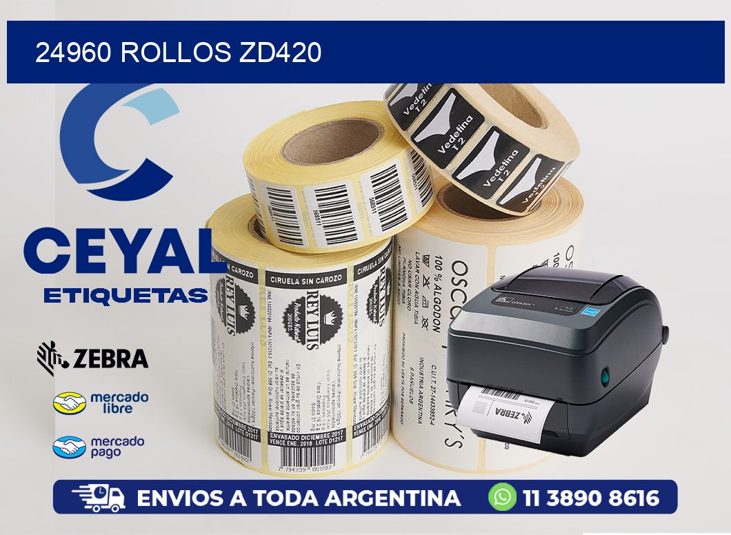 24960 ROLLOS ZD420