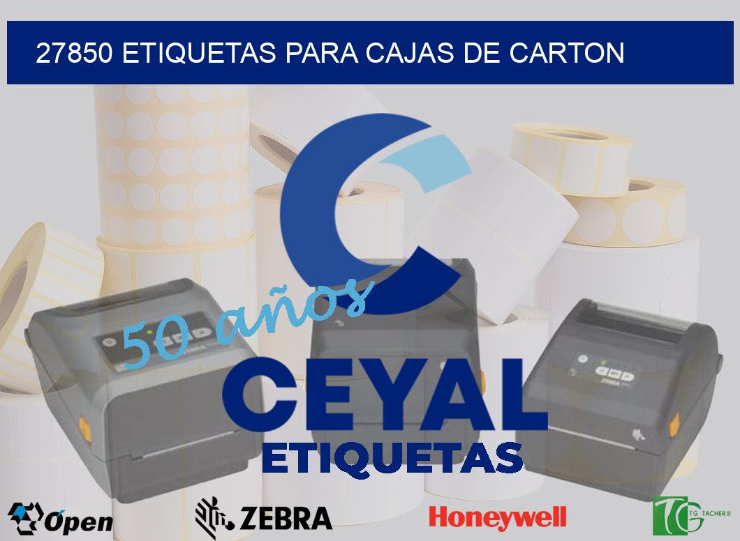 27850 ETIQUETAS PARA CAJAS DE CARTON
