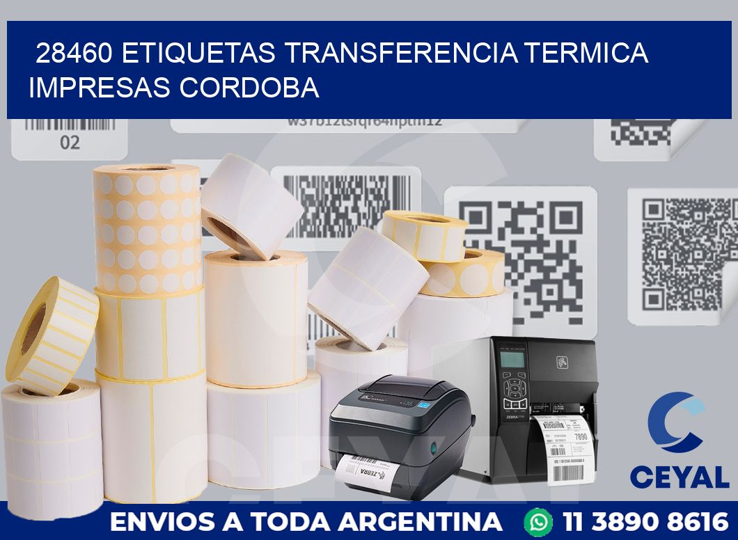28460 ETIQUETAS TRANSFERENCIA TERMICA IMPRESAS CORDOBA