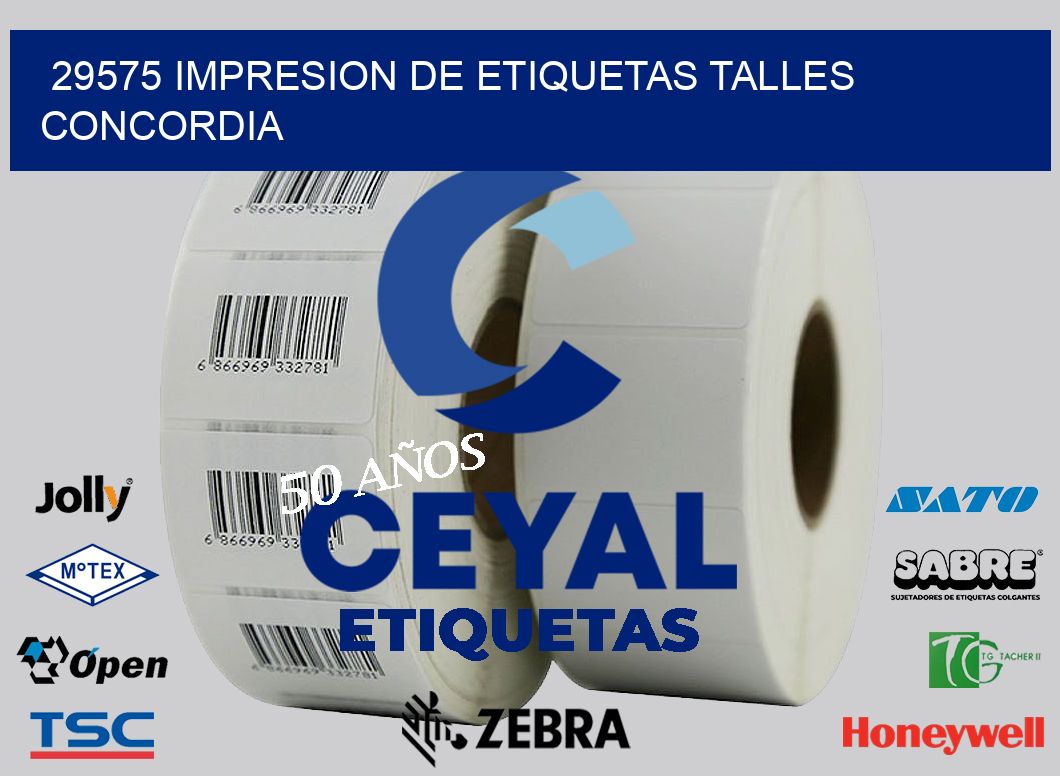 29575 IMPRESION DE ETIQUETAS TALLES CONCORDIA