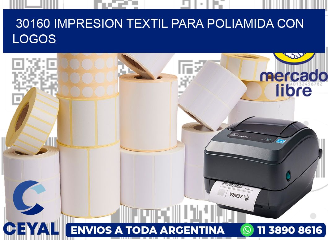 30160 IMPRESION TEXTIL PARA POLIAMIDA CON LOGOS