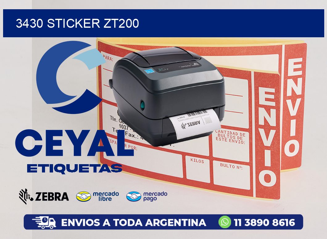 3430 STICKER ZT200