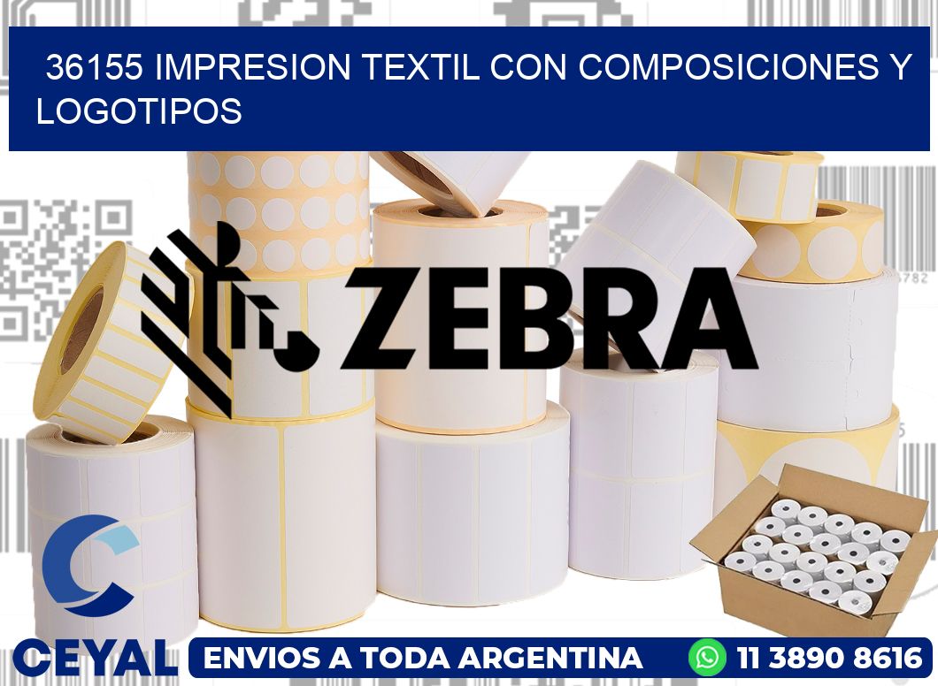 36155 IMPRESION TEXTIL CON COMPOSICIONES Y LOGOTIPOS