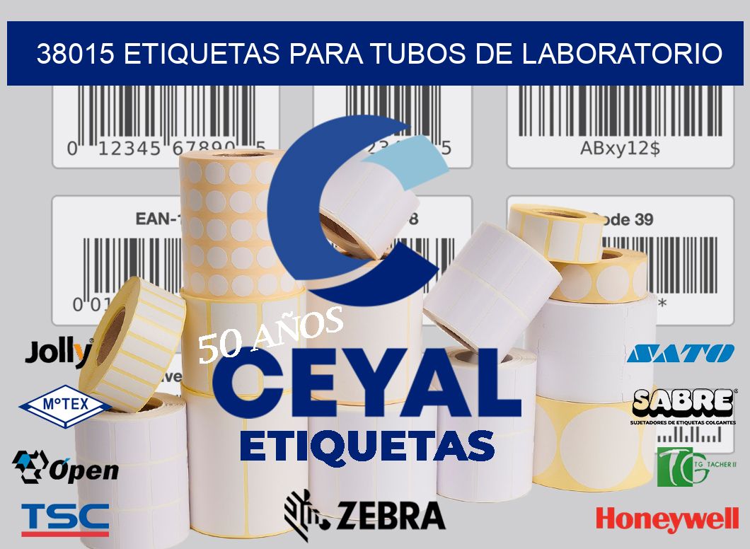 38015 ETIQUETAS PARA TUBOS DE LABORATORIO