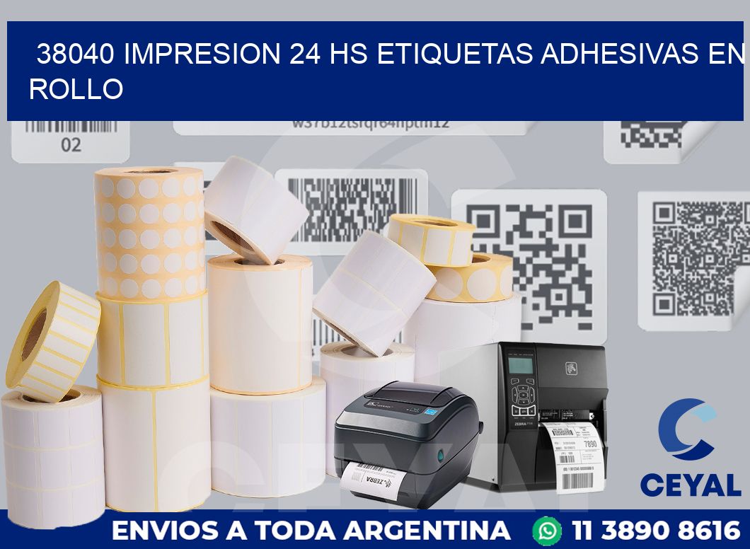 38040 impresion 24 hs etiquetas adhesivas en rollo