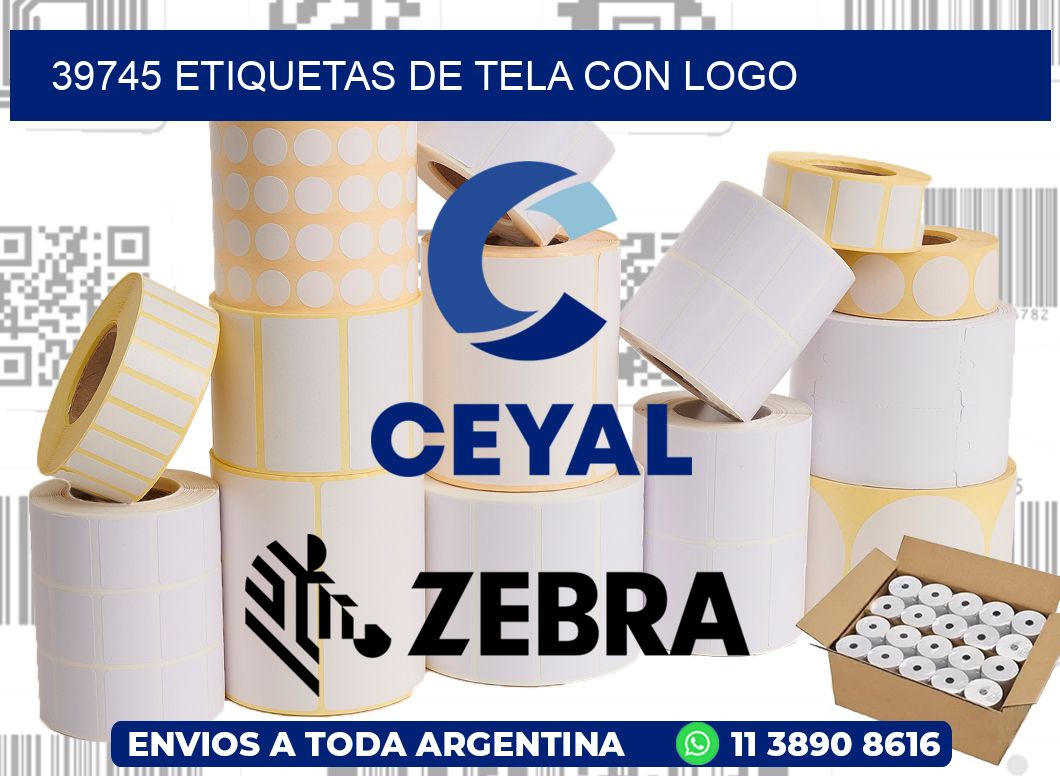 39745 ETIQUETAS DE TELA CON LOGO