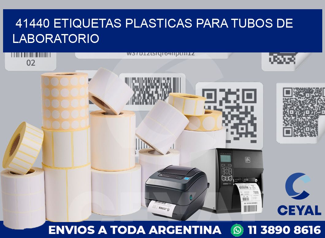 41440 ETIQUETAS PLASTICAS PARA TUBOS DE LABORATORIO