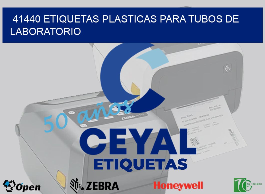 41440 ETIQUETAS PLASTICAS PARA TUBOS DE LABORATORIO