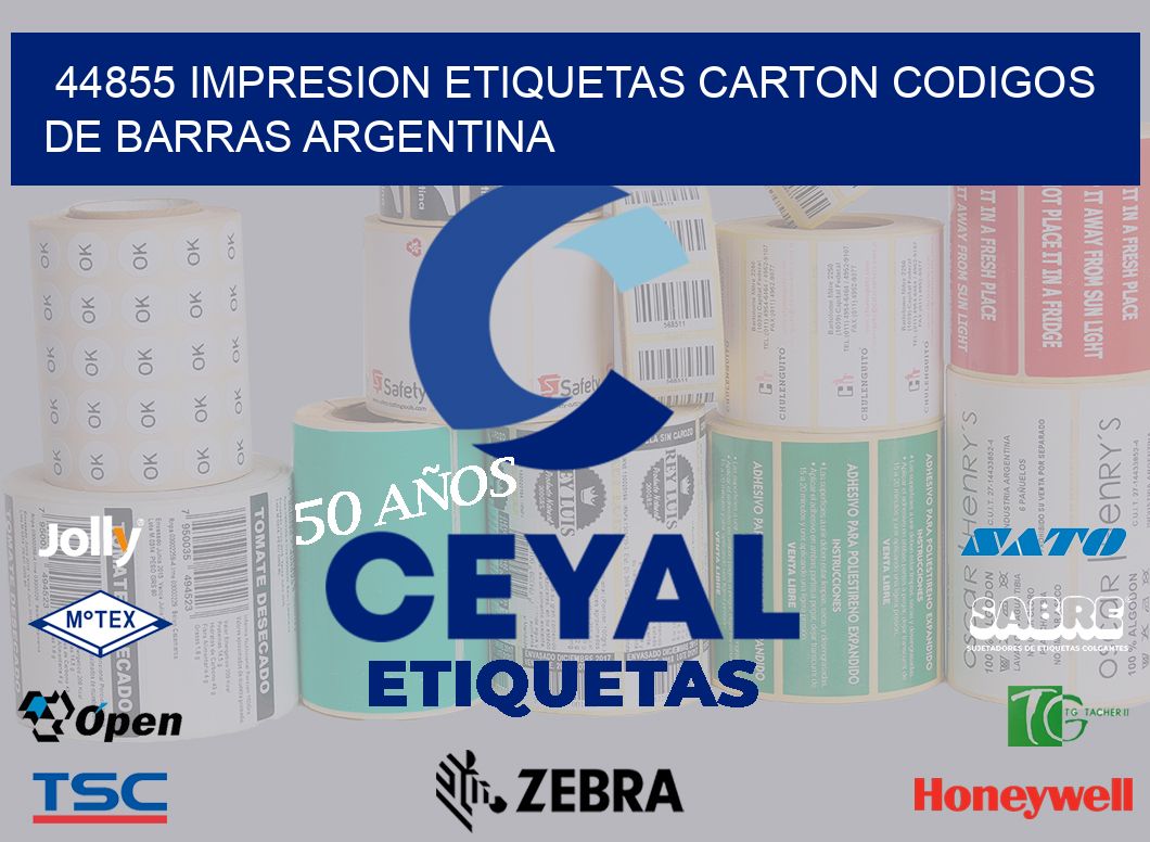 44855 IMPRESION ETIQUETAS CARTON CODIGOS DE BARRAS ARGENTINA