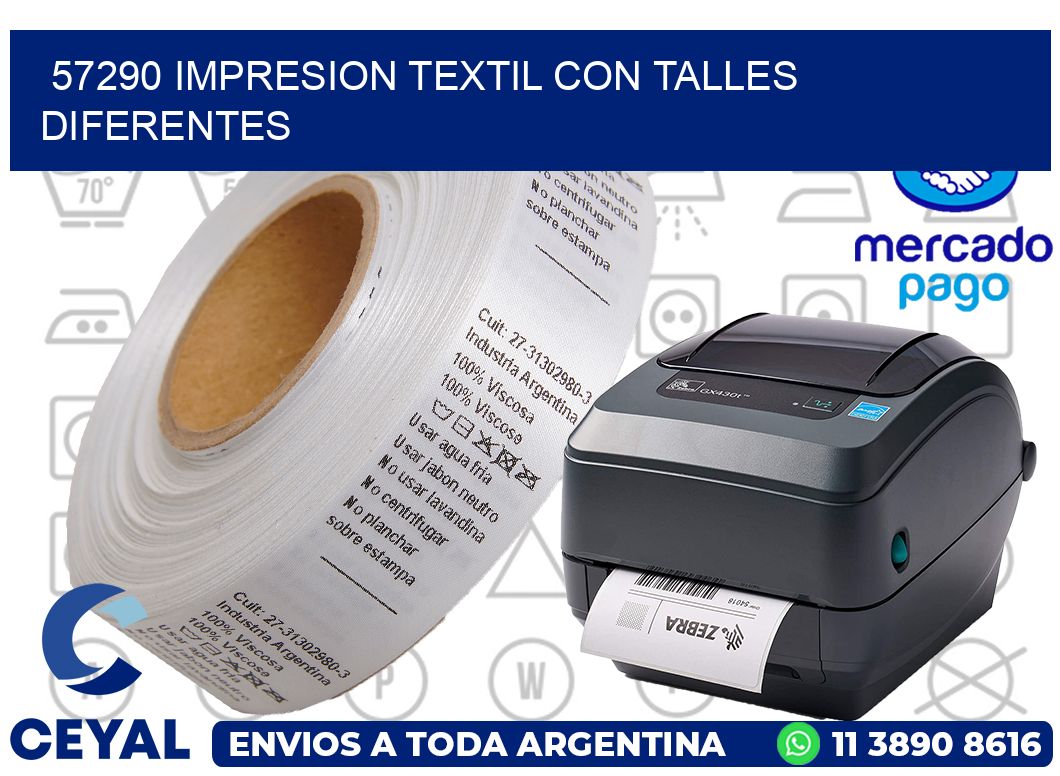 57290 IMPRESION TEXTIL CON TALLES DIFERENTES