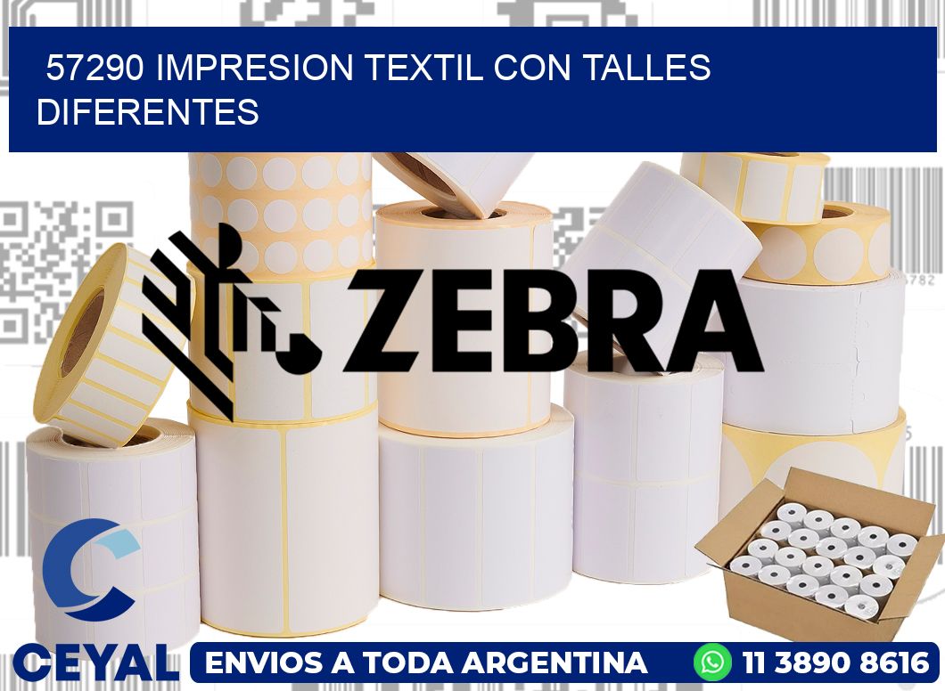 57290 IMPRESION TEXTIL CON TALLES DIFERENTES