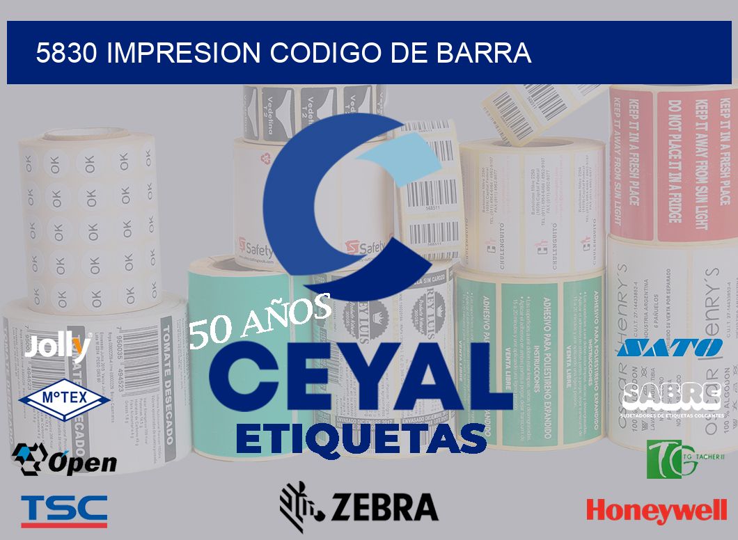 5830 impresion codigo de barra