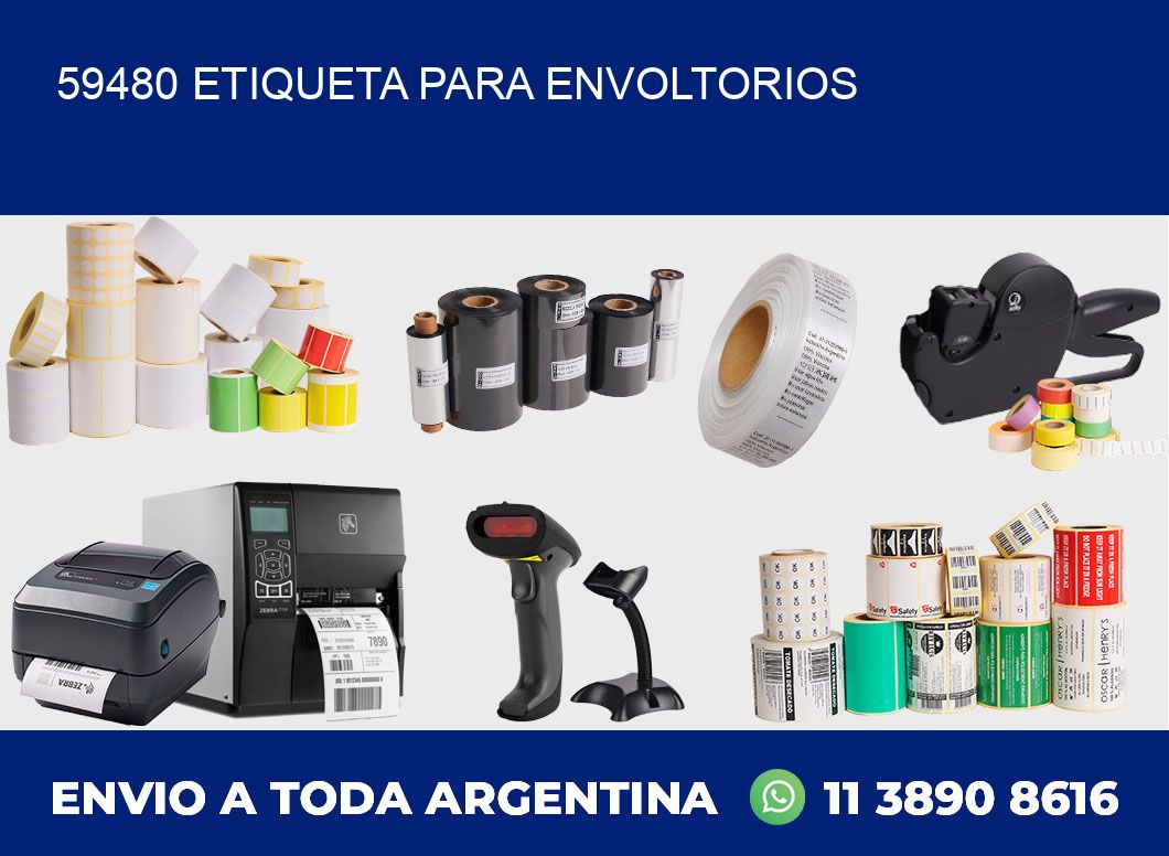 59480 ETIQUETA PARA ENVOLTORIOS
