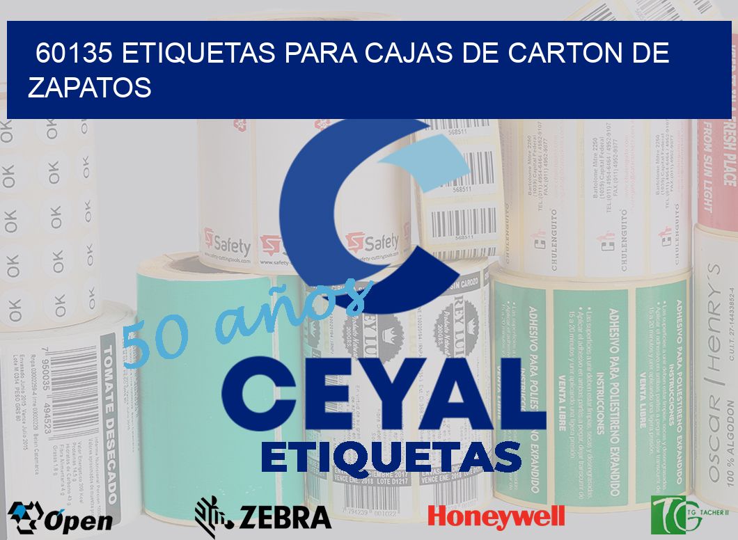 60135 ETIQUETAS PARA CAJAS DE CARTON DE ZAPATOS