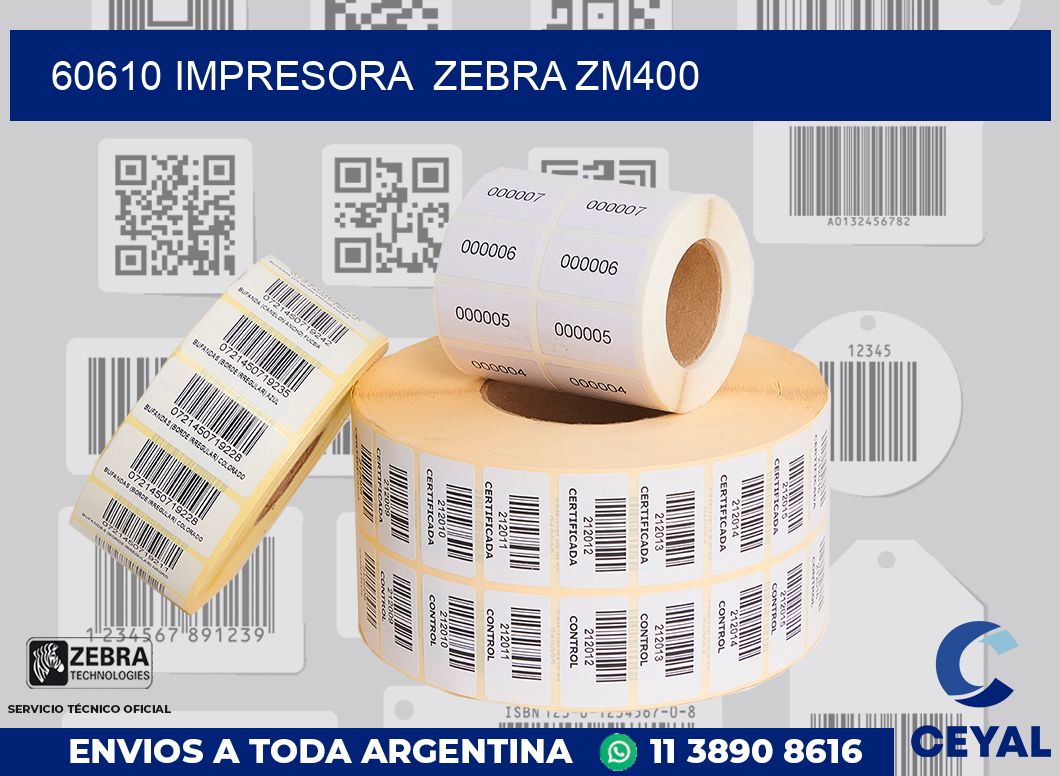 60610 impresora  zebra zm400