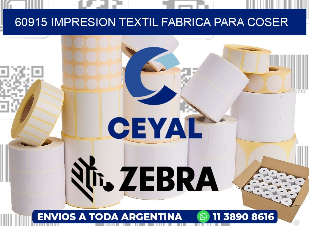 60915 IMPRESION TEXTIL FABRICA PARA COSER