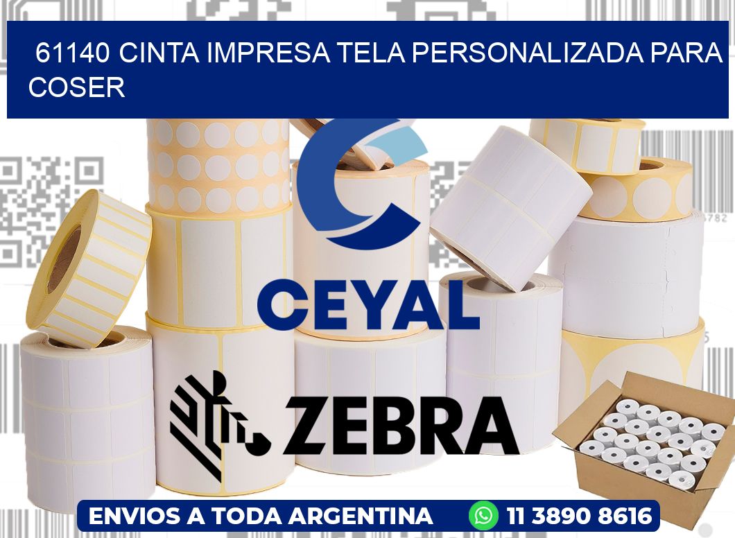 61140 CINTA IMPRESA TELA PERSONALIZADA PARA COSER