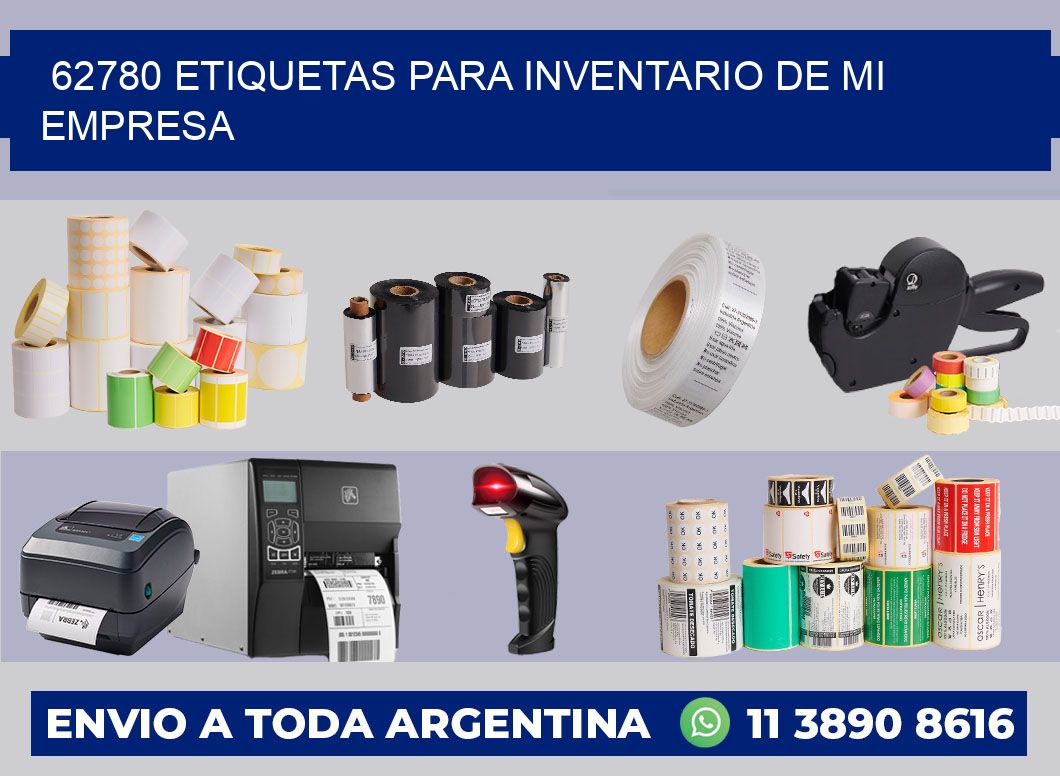62780 ETIQUETAS PARA INVENTARIO DE MI EMPRESA