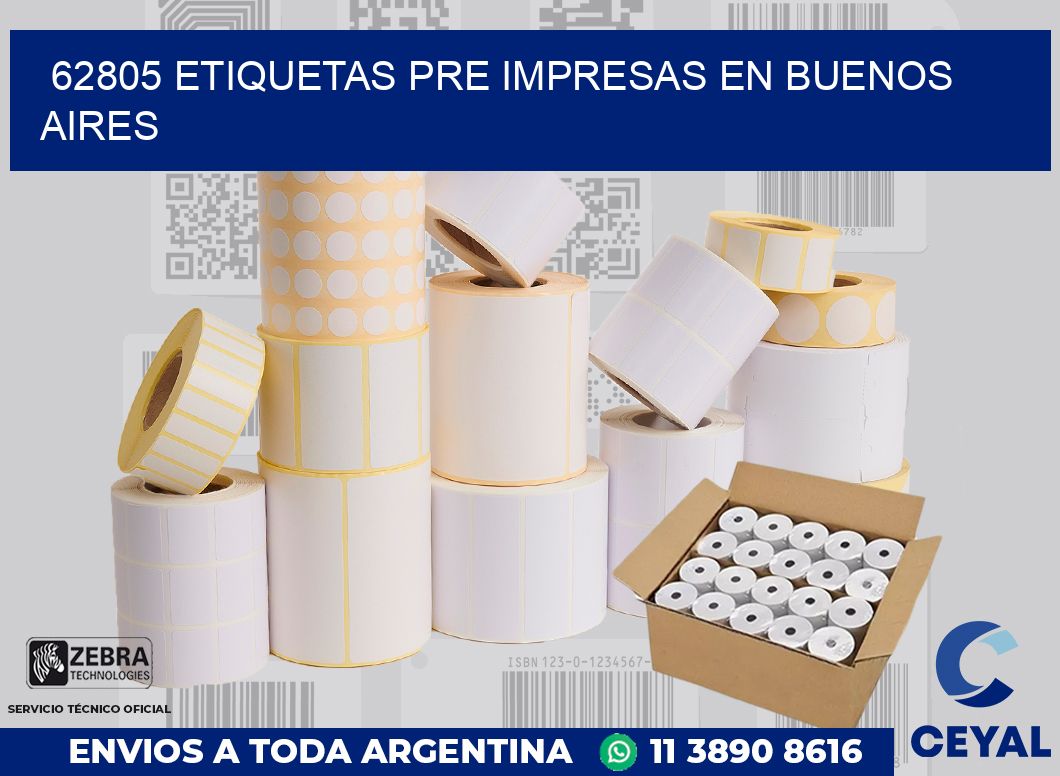 62805 ETIQUETAS PRE IMPRESAS EN BUENOS AIRES