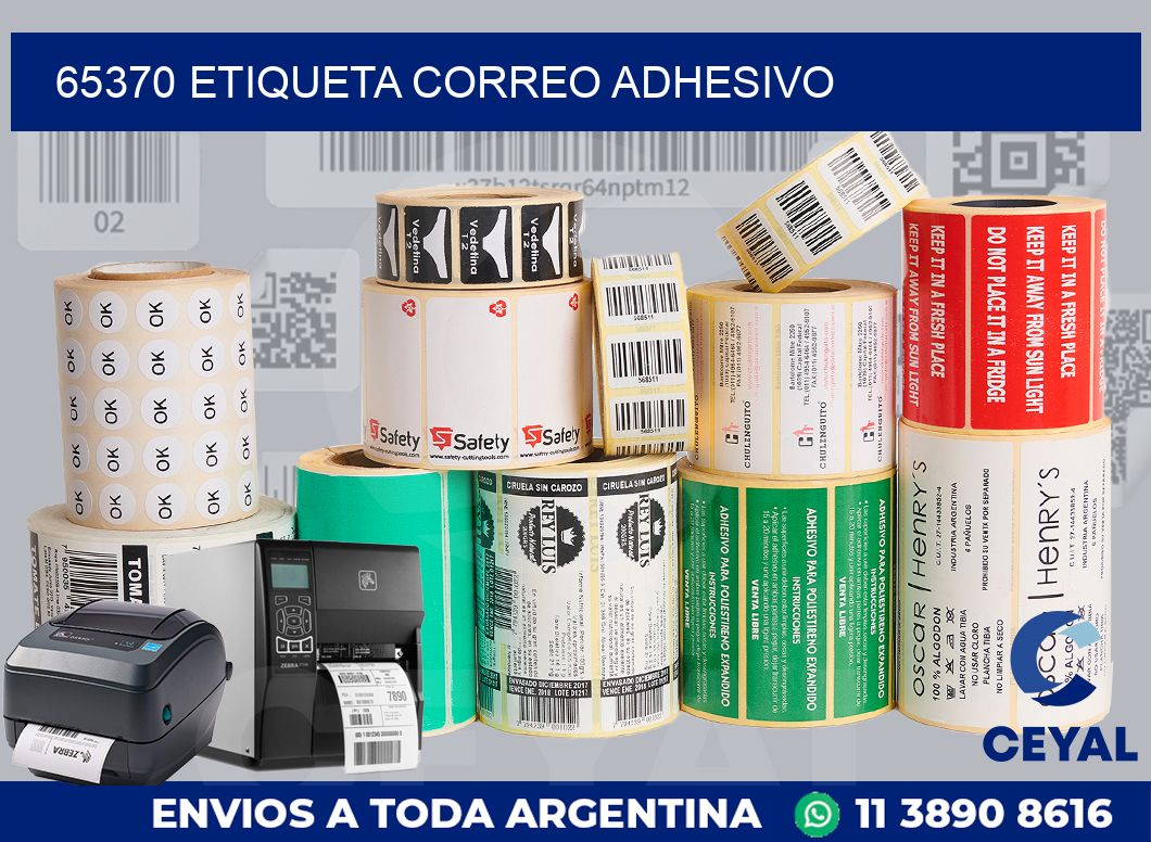 65370 ETIQUETA CORREO ADHESIVO