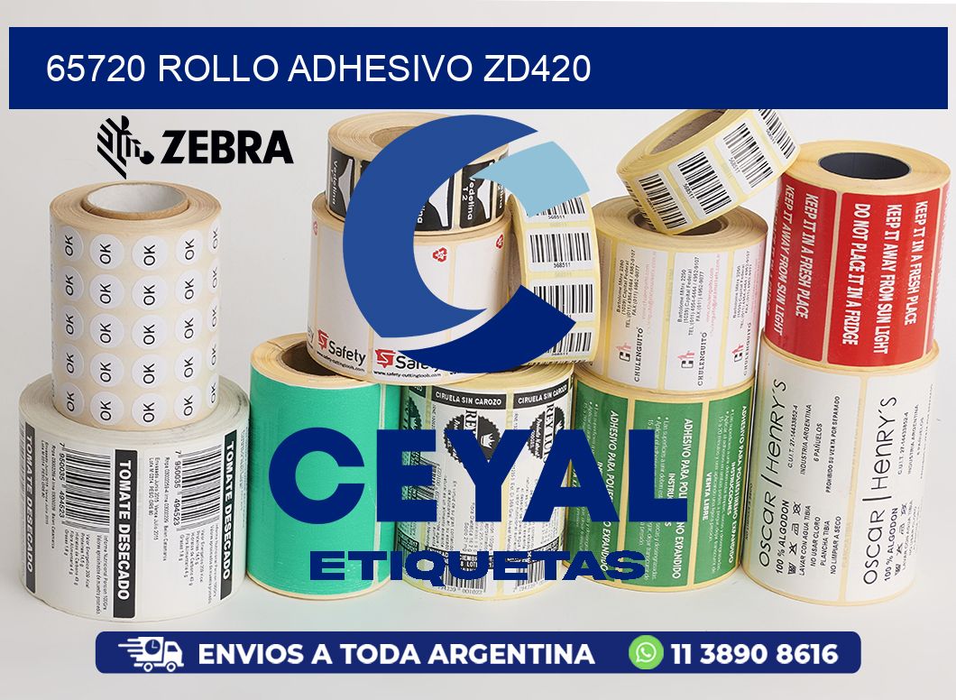 65720 ROLLO ADHESIVO ZD420