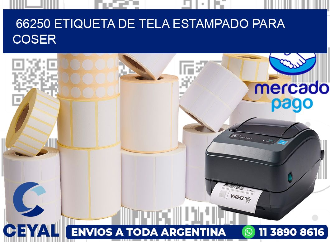 66250 ETIQUETA DE TELA ESTAMPADO PARA COSER