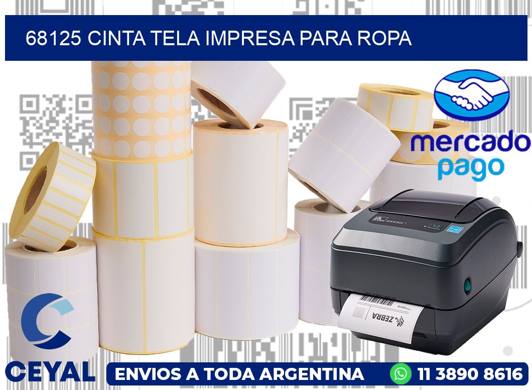 68125 CINTA TELA IMPRESA PARA ROPA