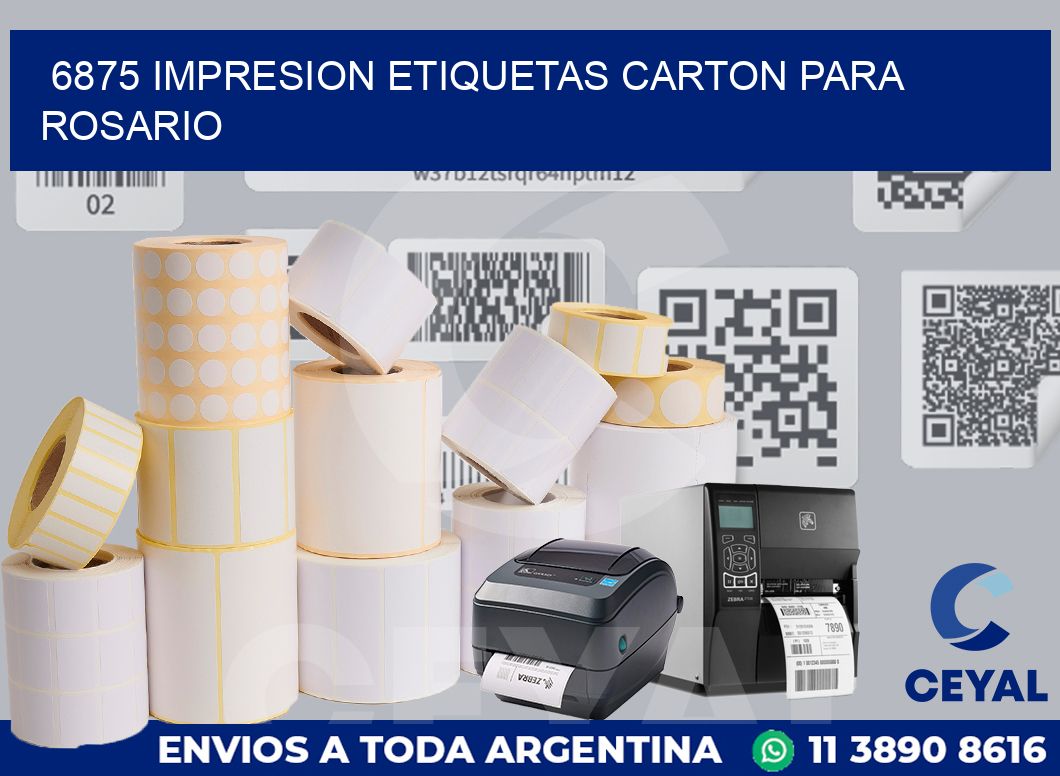 6875 IMPRESION ETIQUETAS CARTON PARA ROSARIO
