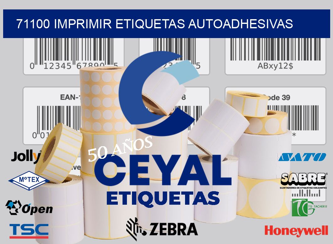 71100 IMPRIMIR ETIQUETAS AUTOADHESIVAS