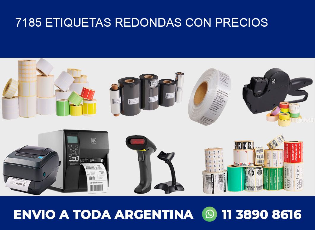 7185 ETIQUETAS REDONDAS CON PRECIOS