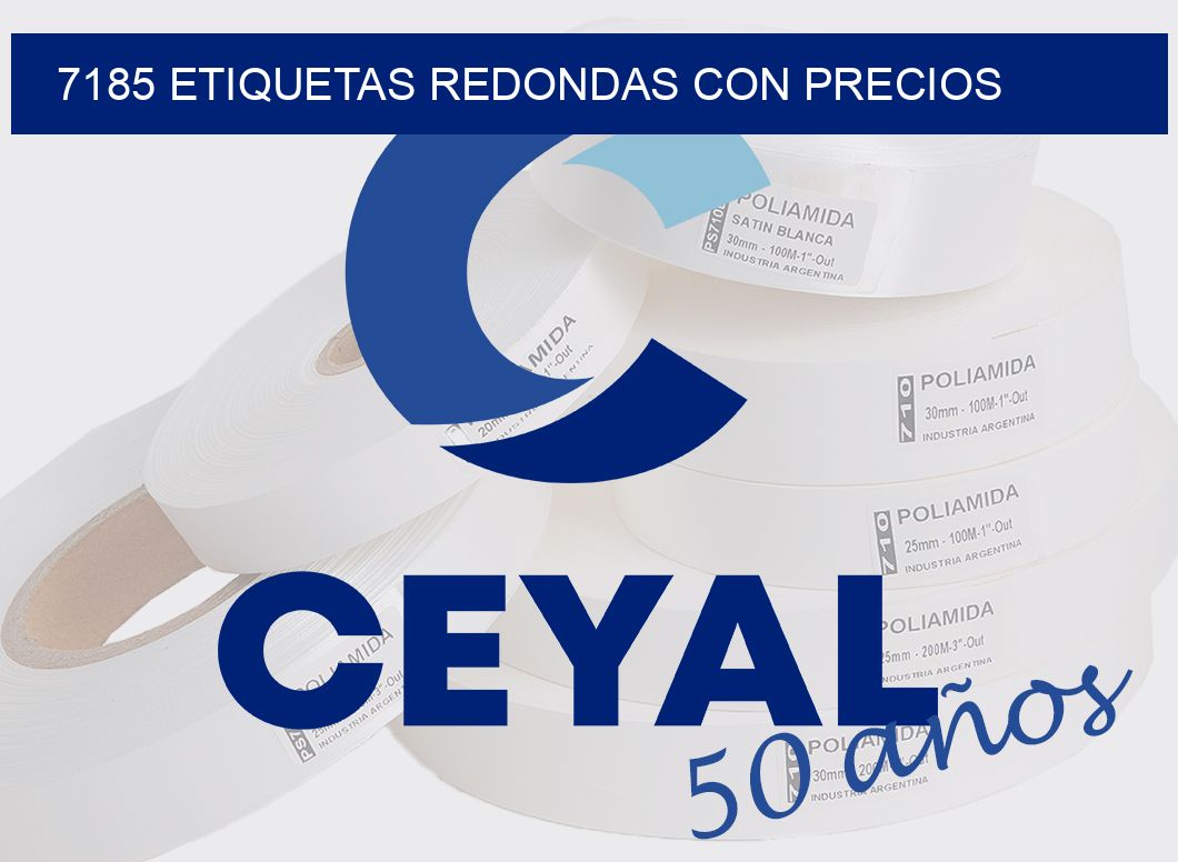 7185 ETIQUETAS REDONDAS CON PRECIOS