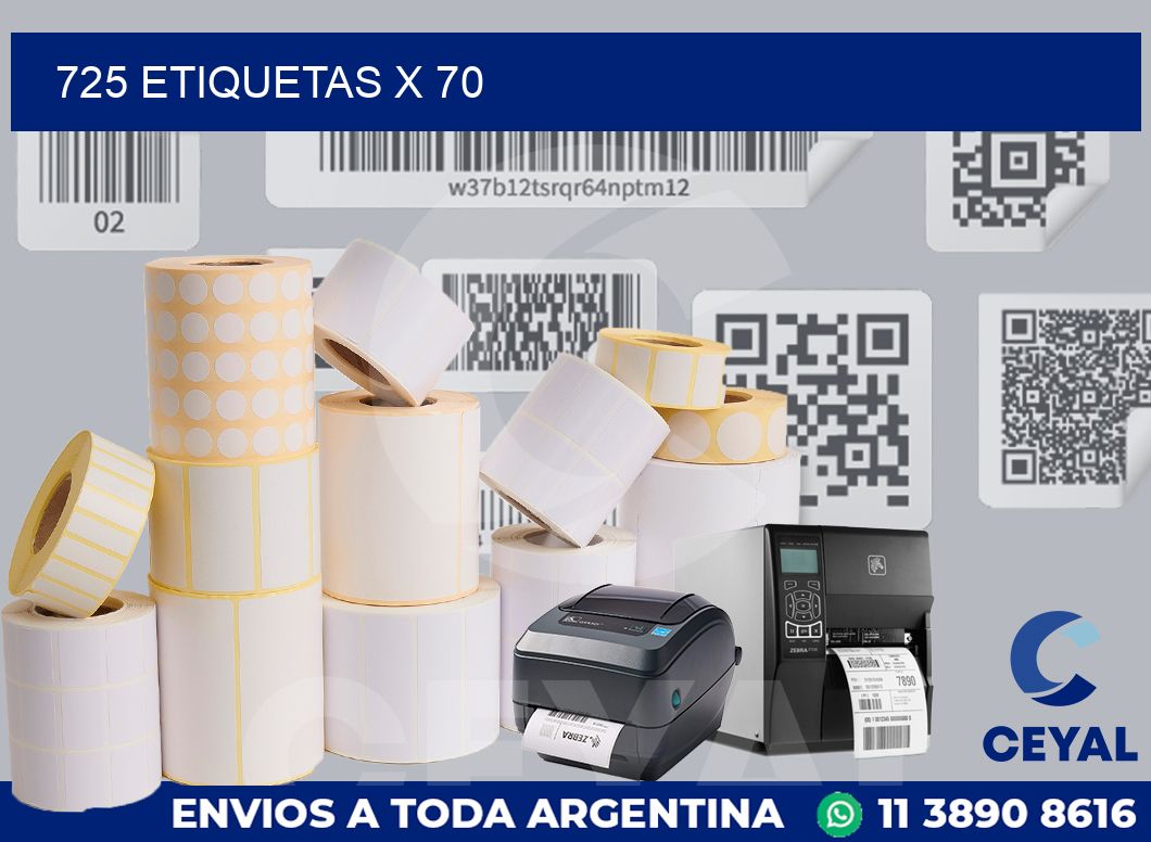 725 Etiquetas x 70