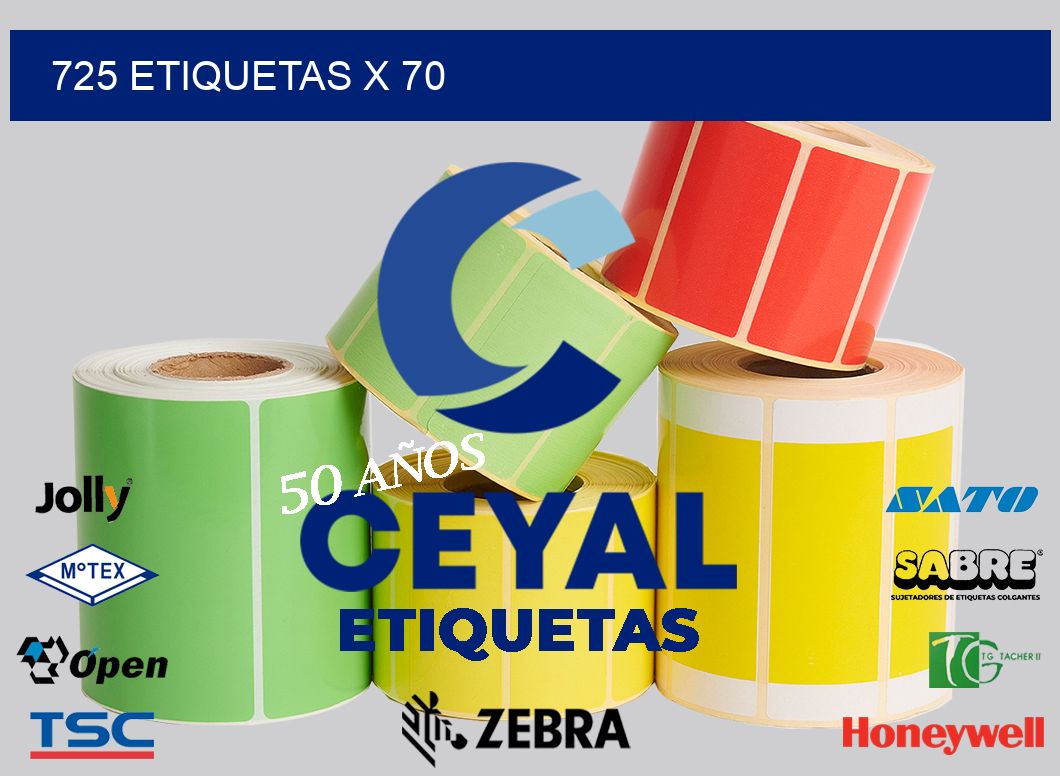 725 Etiquetas x 70
