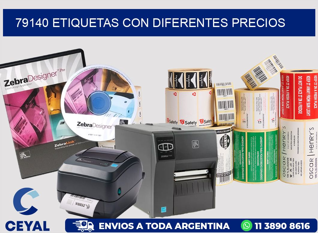79140 ETIQUETAS CON DIFERENTES PRECIOS
