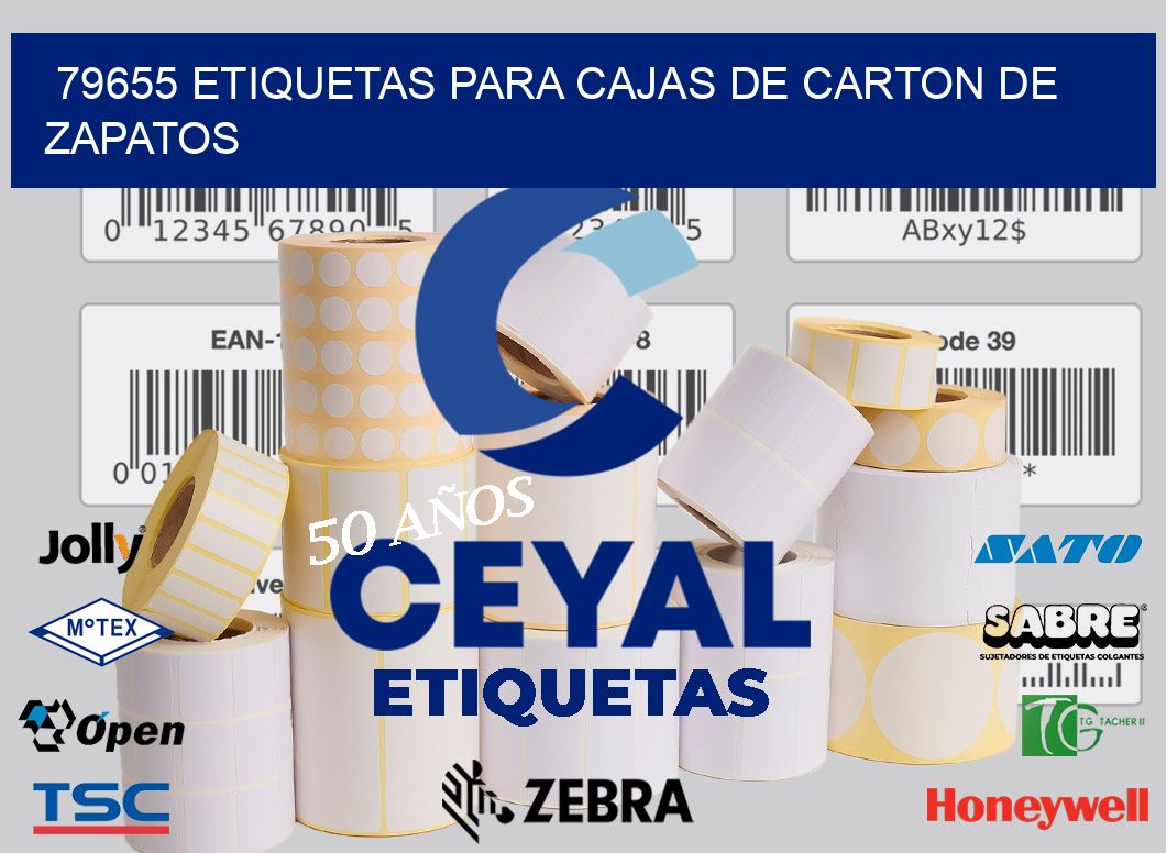 79655 ETIQUETAS PARA CAJAS DE CARTON DE ZAPATOS