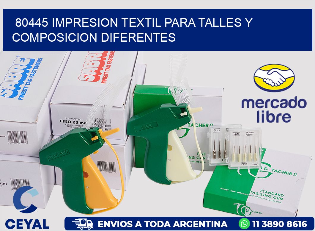 80445 IMPRESION TEXTIL PARA TALLES Y COMPOSICION DIFERENTES