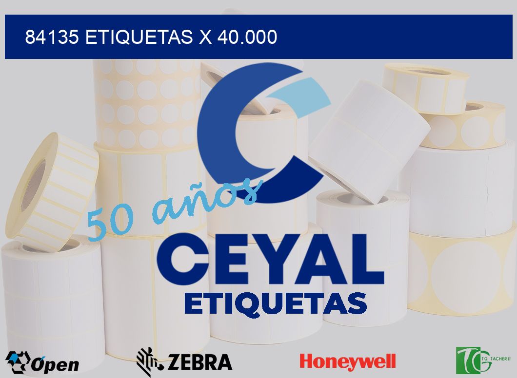 84135 Etiquetas x 40.000