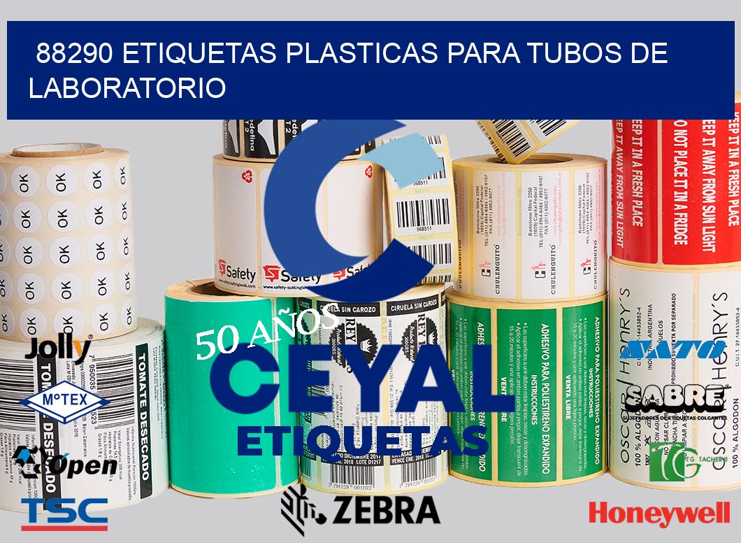 88290 ETIQUETAS PLASTICAS PARA TUBOS DE LABORATORIO