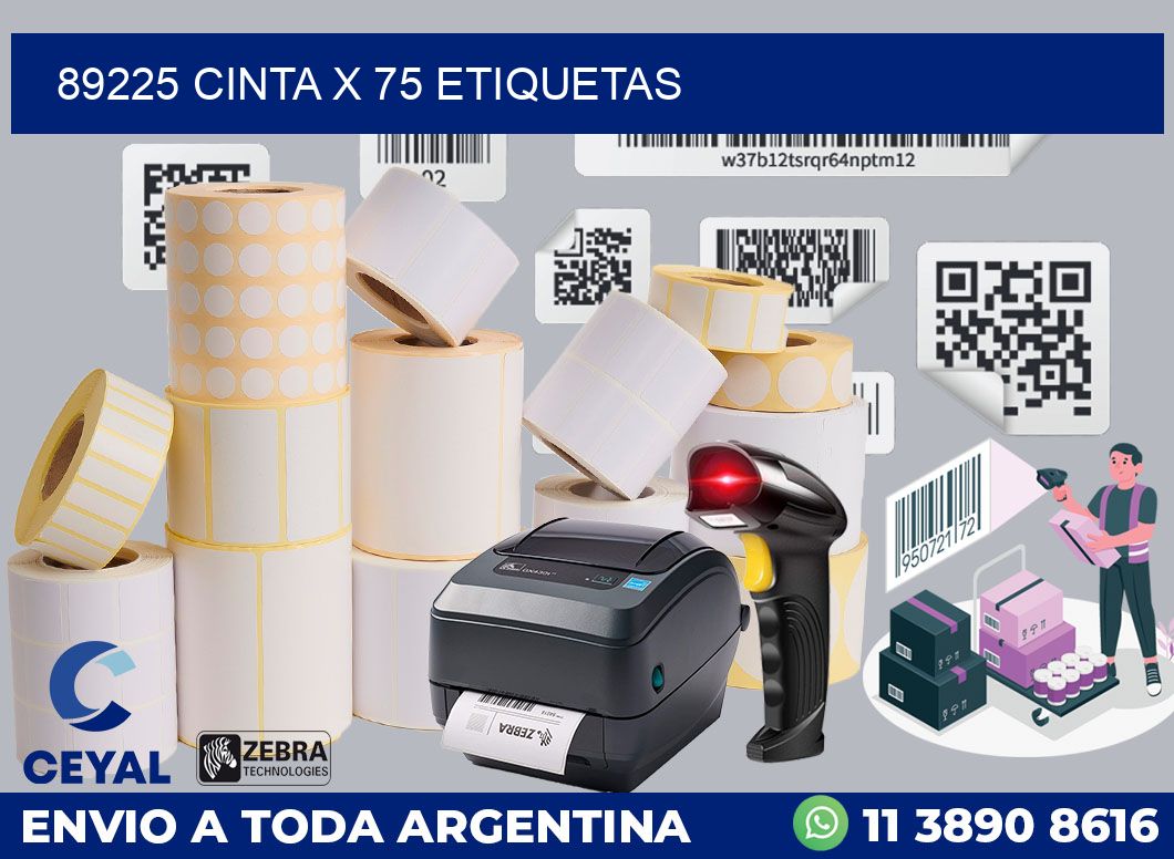 89225 cinta x 75 etiquetas