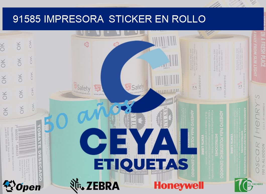 91585 impresora  sticker en rollo