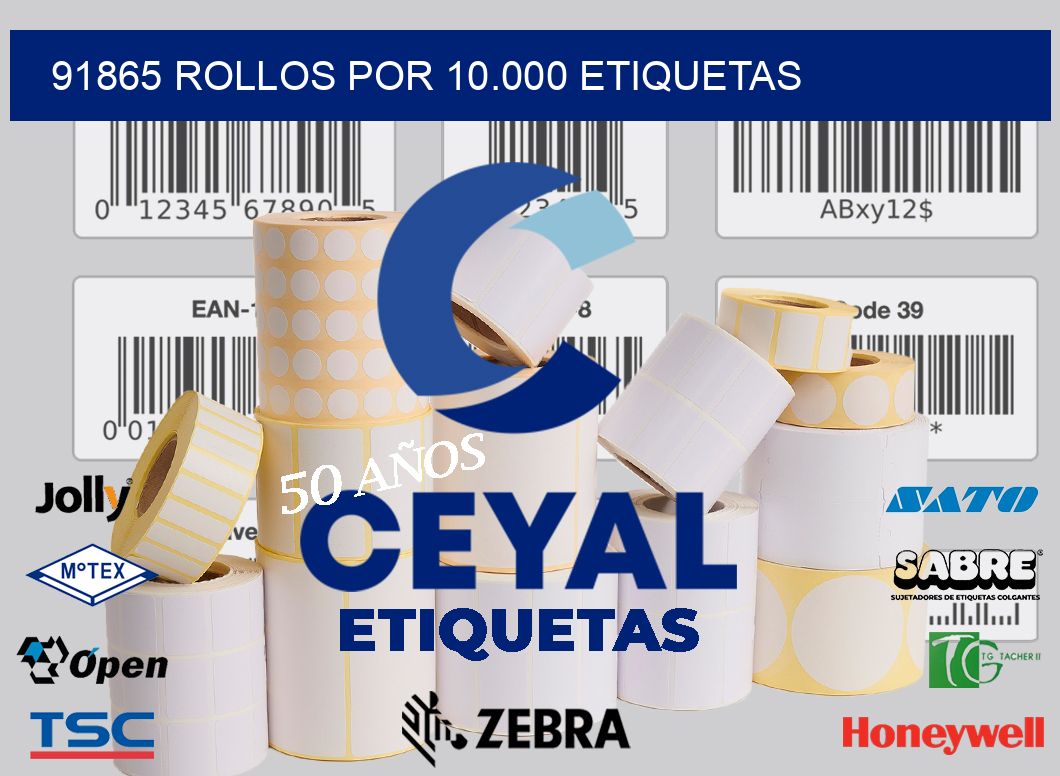 91865 Rollos por 10.000 etiquetas