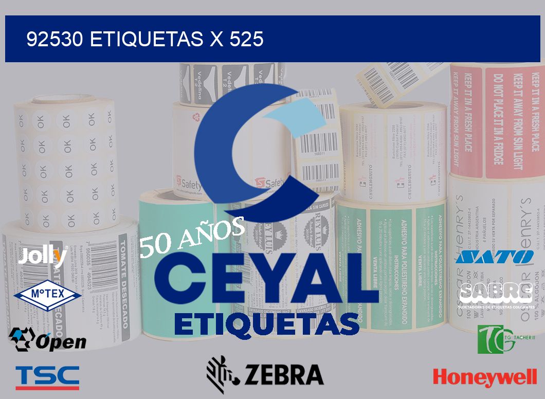 92530 Etiquetas x 525