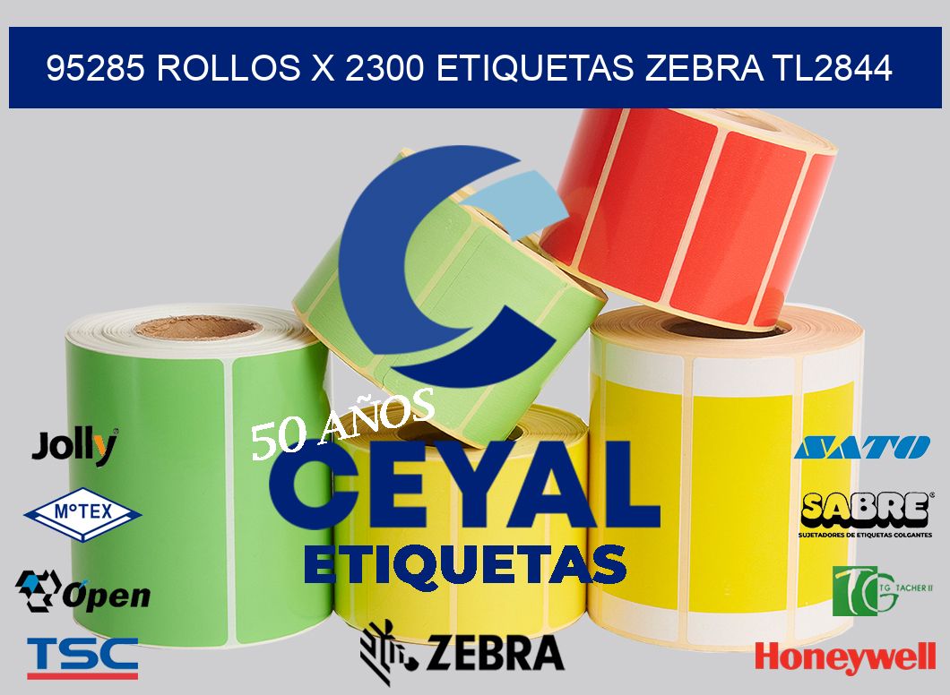 95285 Rollos x 2300 etiquetas zebra tl2844
