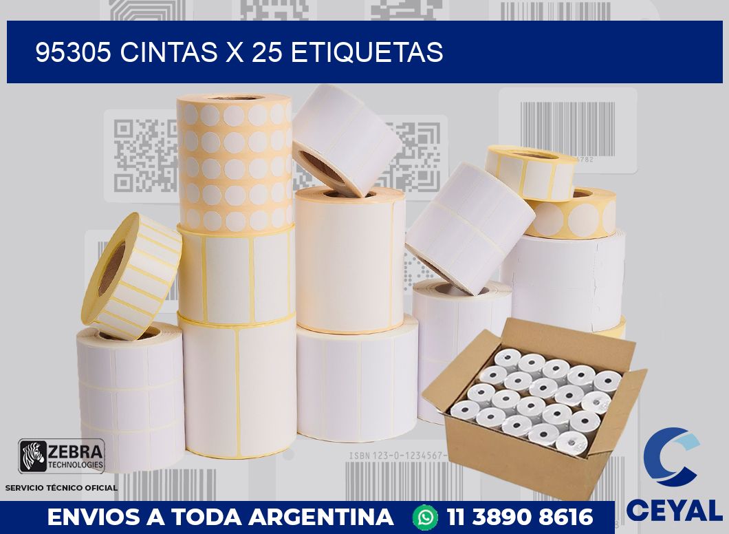 95305 cintas x 25 etiquetas