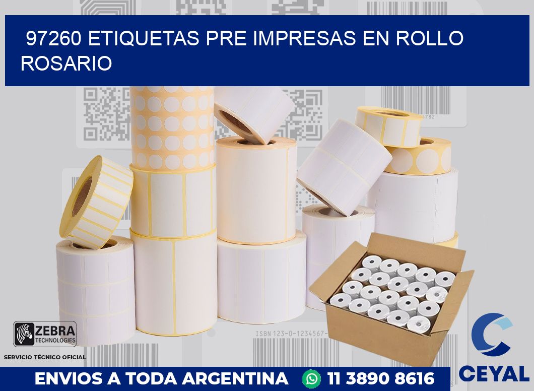 97260 ETIQUETAS PRE IMPRESAS EN ROLLO ROSARIO