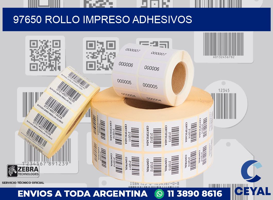 97650 ROLLO IMPRESO ADHESIVOS