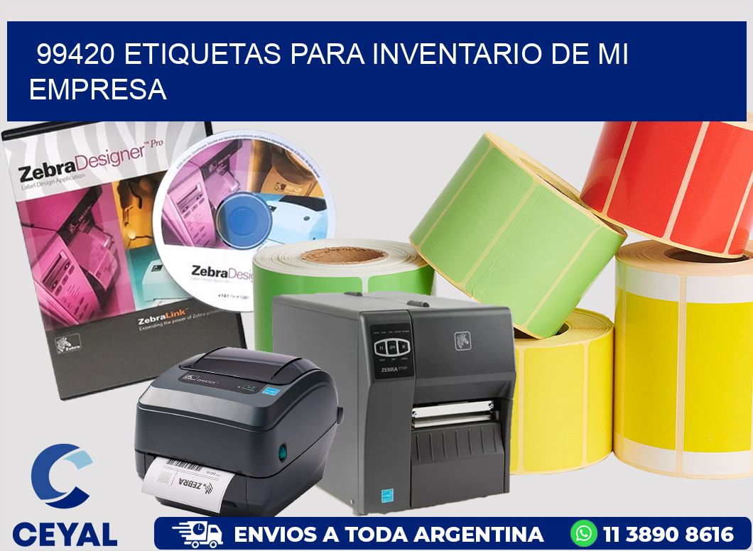 99420 ETIQUETAS PARA INVENTARIO DE MI EMPRESA