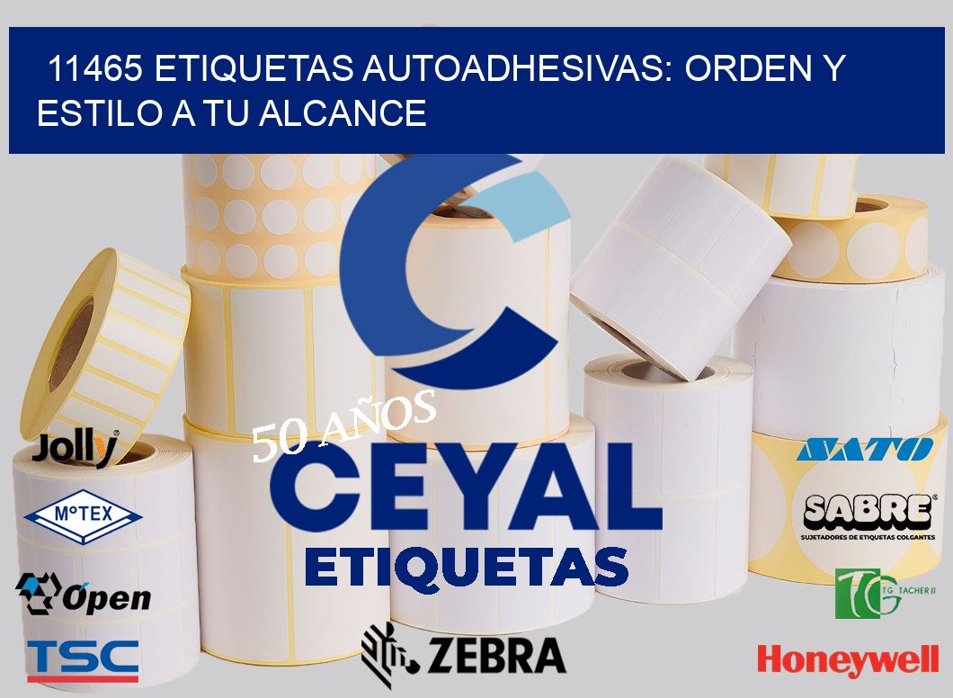 11465 Etiquetas Autoadhesivas: Orden y Estilo a tu Alcance