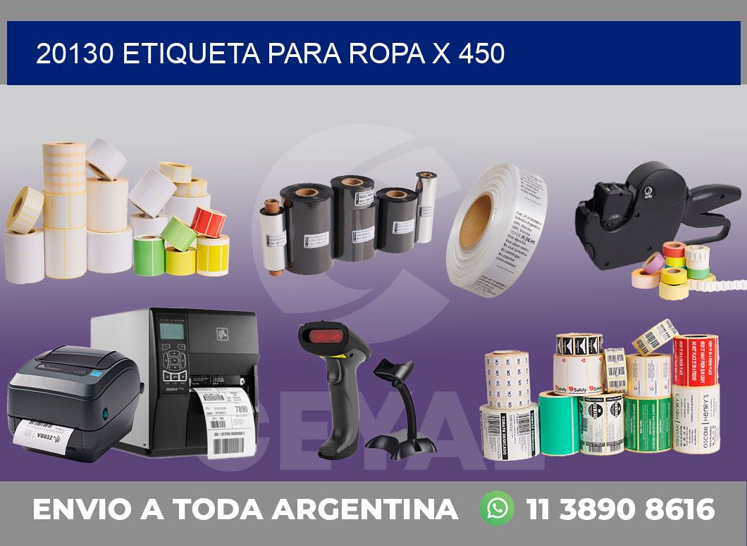 20130 ETIQUETA PARA ROPA X 450