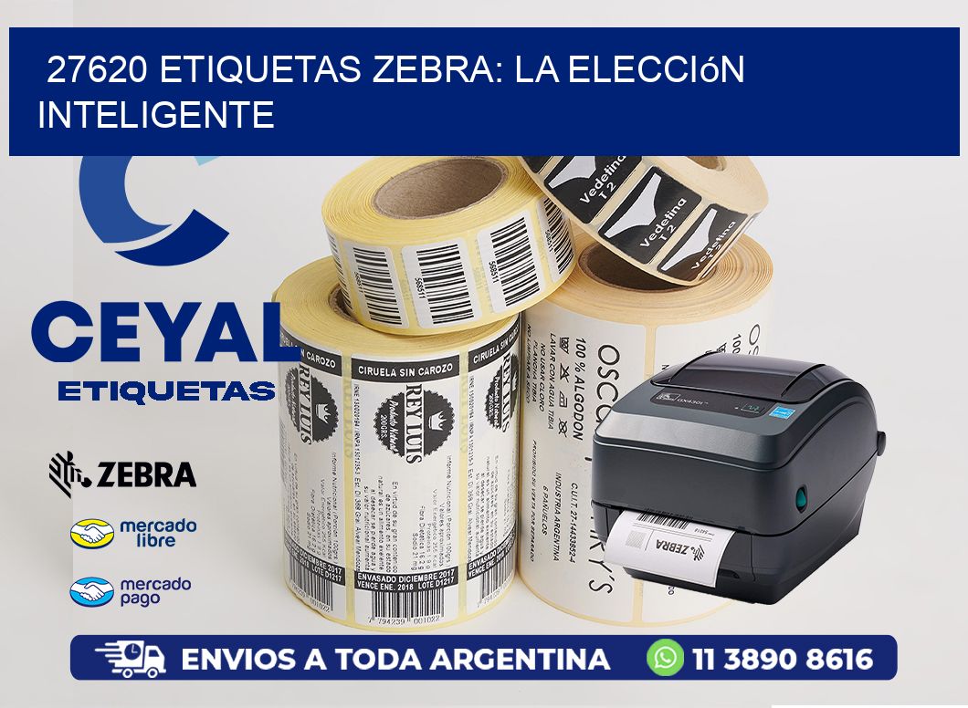 27620 Etiquetas Zebra: La Elección Inteligente